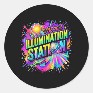 Adesivo Vbs Crew 2026 Estação de Iluminação Férias Bíblica