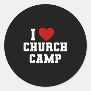 Adesivo Vbs Eu Amo Acampamento da Igreja Escola Bíblica da
