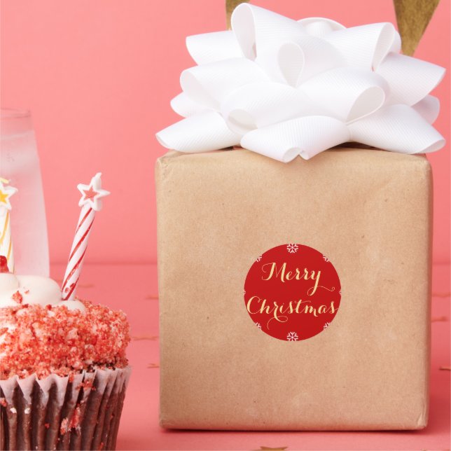 Adesivo Vedais de Envelope de Natal Dourado e Elegante (Festa)