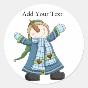 Adesivo Vedante de Snowman de Natal por SRF