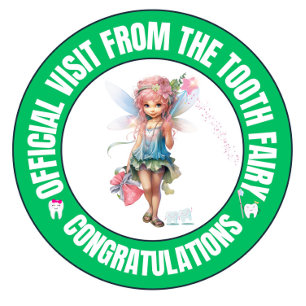 Adesivo Vedante Oficial De Fada De Dente Para Crianças