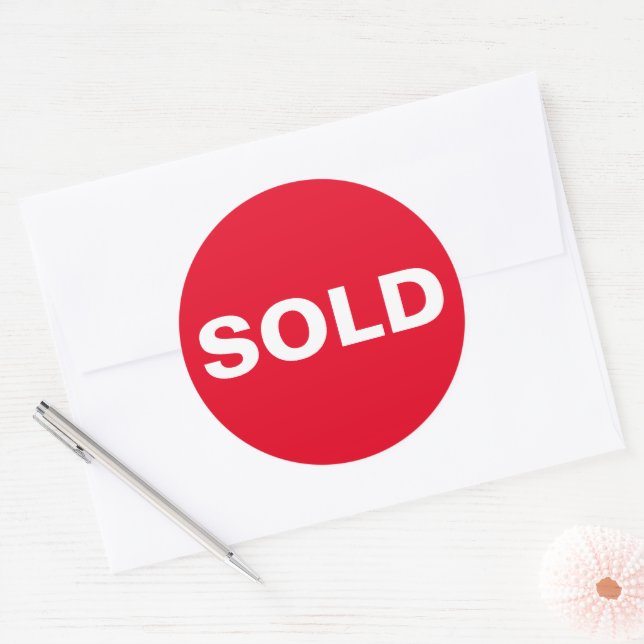 Adesivo Vedante Vermelho Personalizado (Envelope)