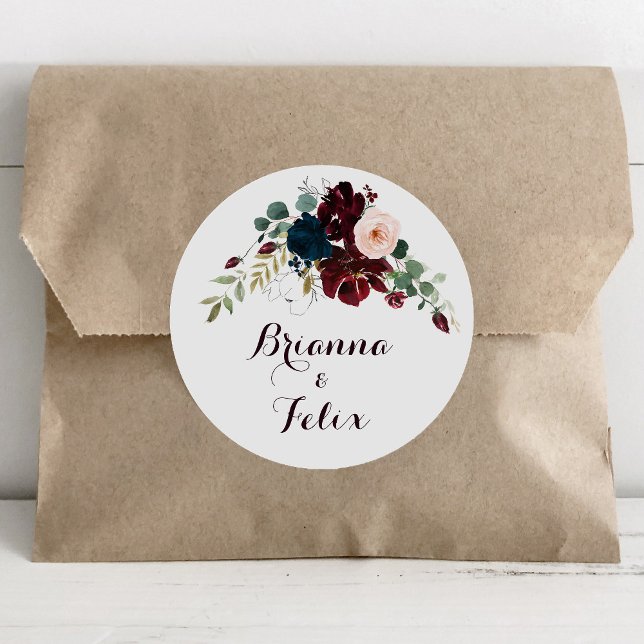 Adesivo Vedantes de Envelope de Casamento outono Ilustrado (Criador carregado)