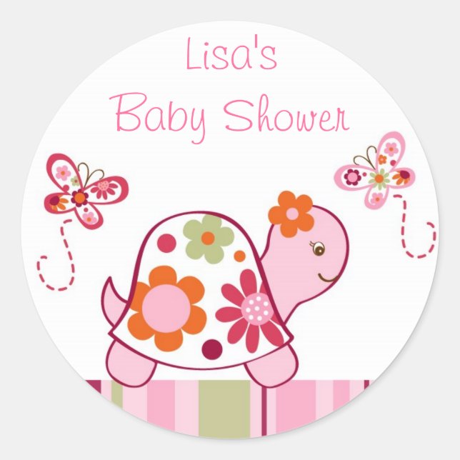 Adesivo Vedantes de Envelope Tropical Trendy Turtle (Frente)