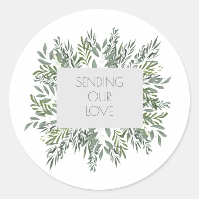 Adesivo Vedantes de envelopes/adesivos redondos clássicos (Frente)