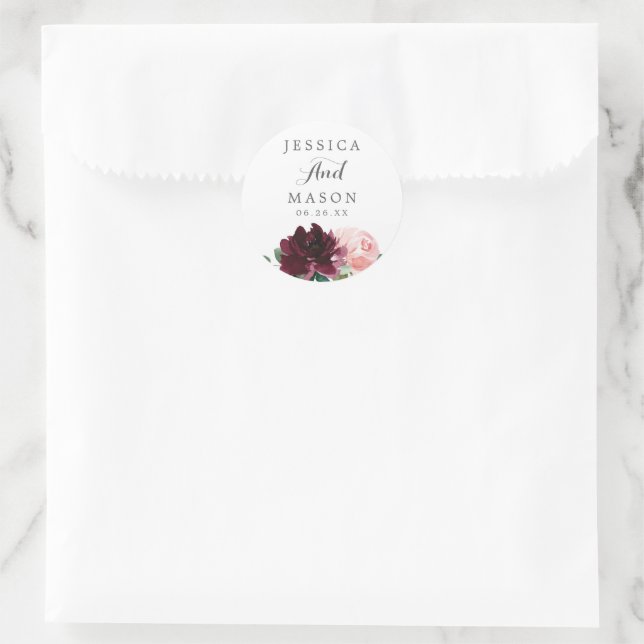 Adesivo Vedantes de Envelopes para Favor de Blush (Bolsa)