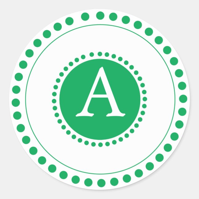 Adesivo Vedantes de envelopes personalizados verdes (Frente)