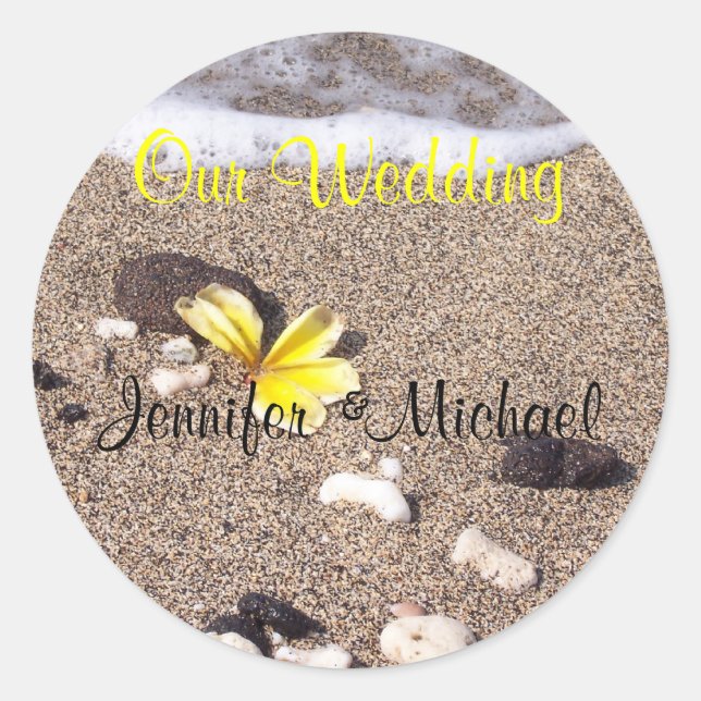 Adesivo Vedantes de envelopes tropicais (Frente)