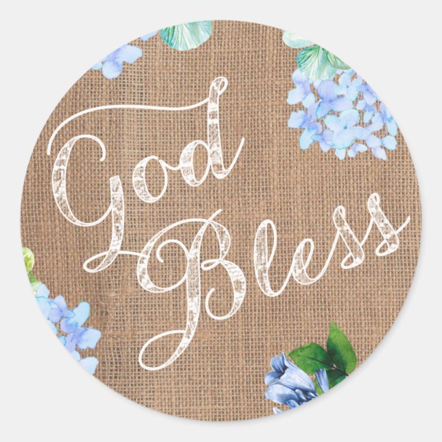 Adesivo Vedantes de invólucro de deus abençoe para Christe (Frente)