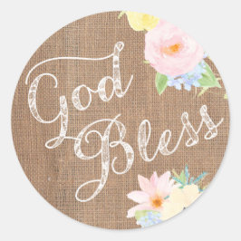 Adesivo Vedantes de invólucros de deus abençoe para batism