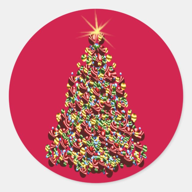 Adesivo Vedantes de Natal em Estrela (Frente)
