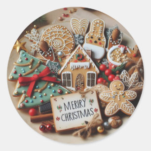 Adesivo Vedantes Festivos: Vinhetas de Natal Feliz e Etiqu