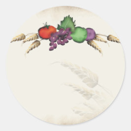 Adesivo Veg de fruta de trigo pintado do meu bastão de pre