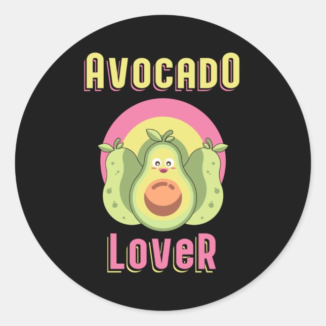Adesivo Vegan Animal Rights Avocado Veganismo Funny Gift (Frente)