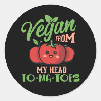 Adesivo Vegan Da Minha Cabeça A MÃES-TOES - Vegan