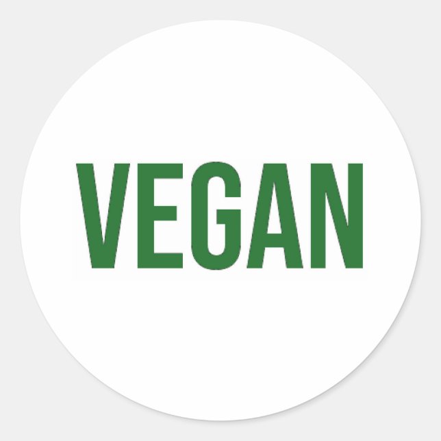 Adesivo Vegan - Direitos dos animais (Frente)