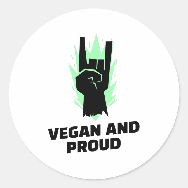 Adesivo Vegan E Orgulho - Ativistas Vegan (Frente)
