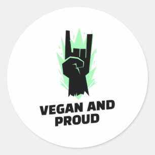 Adesivo Vegan E Orgulhoso - Ativistas Vegan