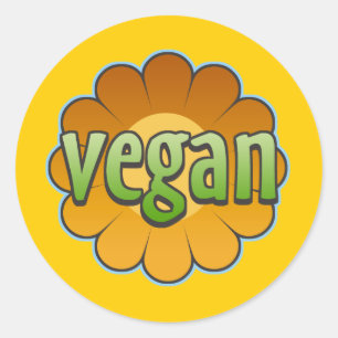 Adesivo Vegan Flower Stickers