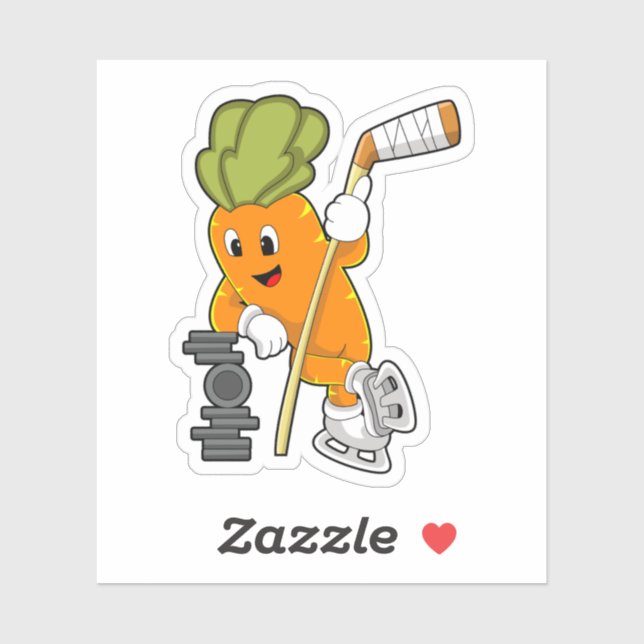 Adesivo Vegan Ice Hockey stick (Folha)