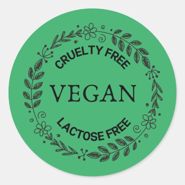 Adesivo Vegan Lacatose Sticker (Frente)
