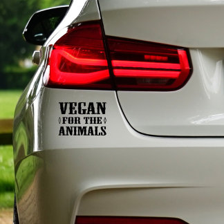 Adesivo Vegan Para Os Animais, Car Decal