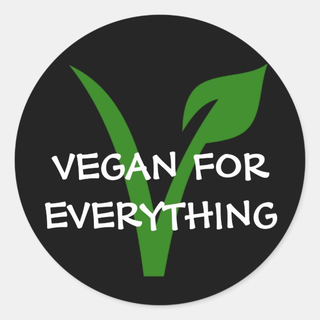 Adesivo Vegan para tudo. (Frente)