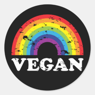 Adesivo Vegan Rainbow