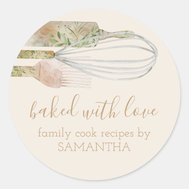 Adesivo Vegan Rustic Rolling pin whisky Chef Bakery (Frente)