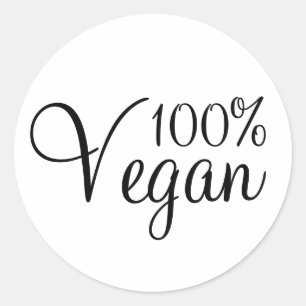 Adesivo Vegan Sticker 100%