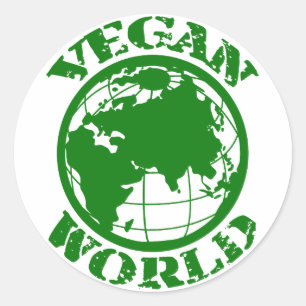 Adesivo Vegan World
