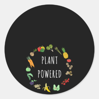 Adesivo Vegetal Powered Vegan Vegetarian Gif