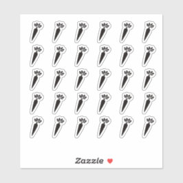 Adesivo Vegetarian Wedding Place Card Meal Menu Choice