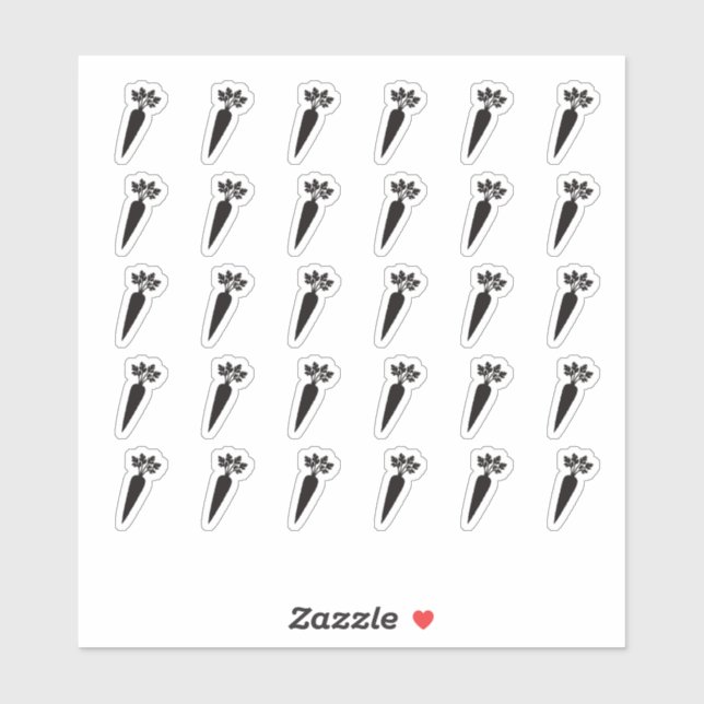 Adesivo Vegetarian Wedding Place Card Meal Menu Choice (Folha)