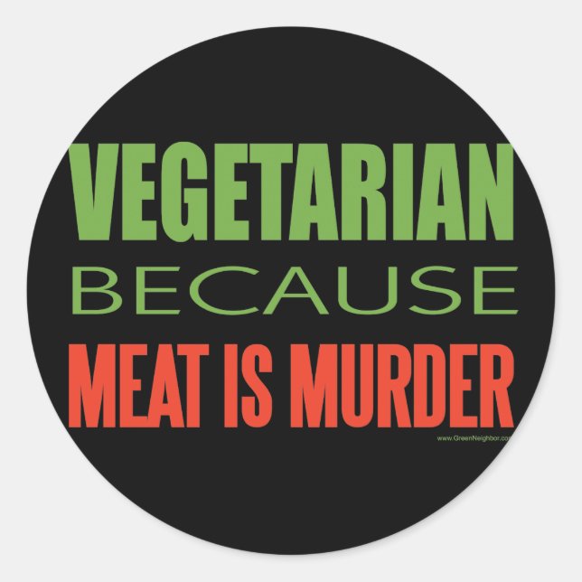 Adesivo Vegetariana (Frente)