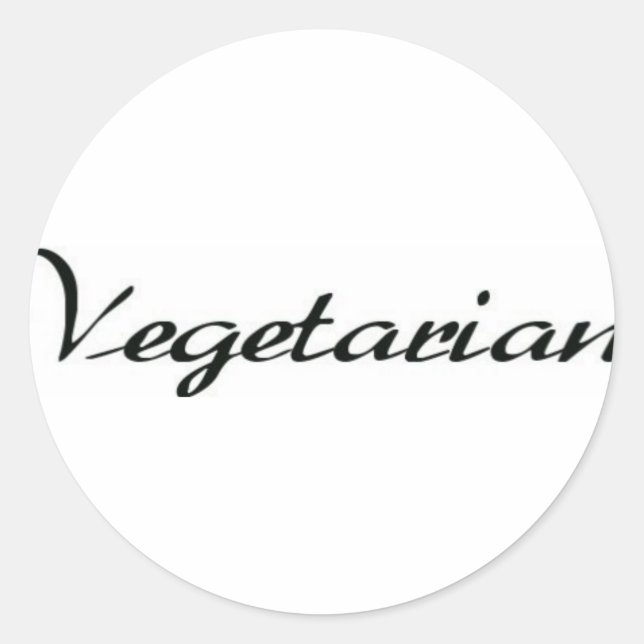 Adesivo Vegetariana (Frente)