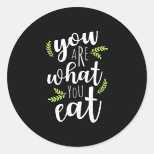 Adesivo Vegetariana Você É O Que Você Comeu
