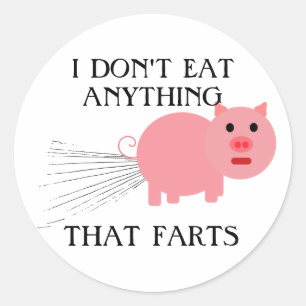 Adesivo Vegetariano Eu não como nada que faça mal