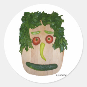 Adesivo Veggie Face