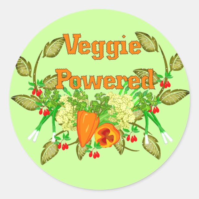 Adesivo Veggie Power (Frente)