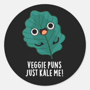 Adesivo Veggie Puns Apenas Me Matou Engraçado Comida Pun D