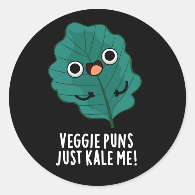 Adesivo Veggie Puns Apenas Me Matou Engraçado Comida Pun D (Frente)
