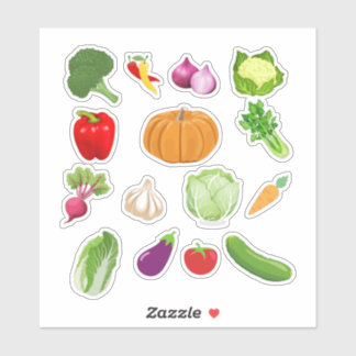 Adesivo Veggie Vinyl Stickers