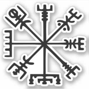 Adesivo Vegvísir (compasso de Viking)