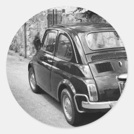 Adesivo Veículo FIAT 500 a preto e branco
