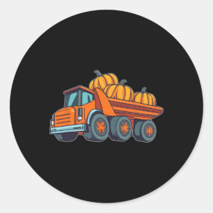 Adesivo Veículos De Construção De Caminhões De Halloween