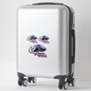 Adesivo Veio Elétrico Futuro   8"x 8"- Transparente brilha