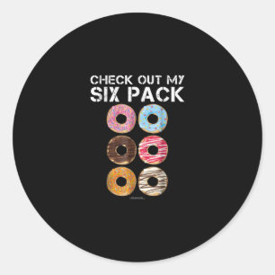 Adesivo Veja Minha Rosquinha De Seis Pacotes - Engraçado G