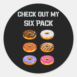 Adesivo Veja Minha Rosquinha De Seis Quilômetros Humor Tee