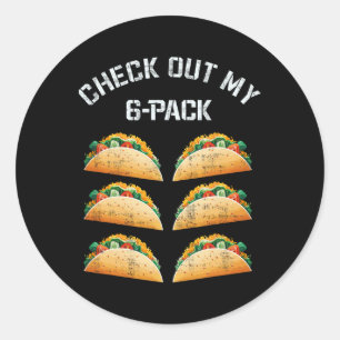 Adesivo Veja o meu humor Taco Gym Tee Engraçado Bodyb